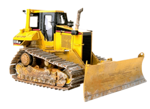 bulldozer undercarriage parts angled view