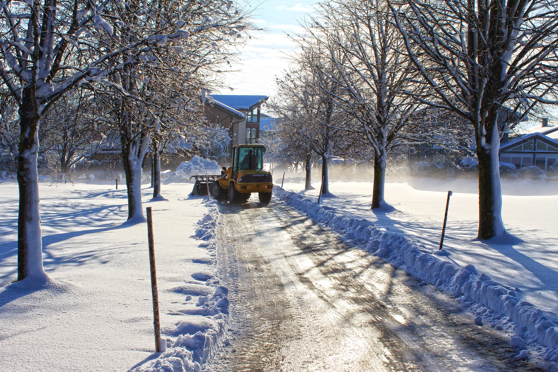 construction equipment snow plow